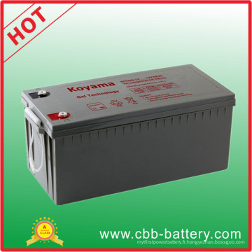 Batterie rechargeable de gel de 200ah 12V SMF pour des chemins de fer